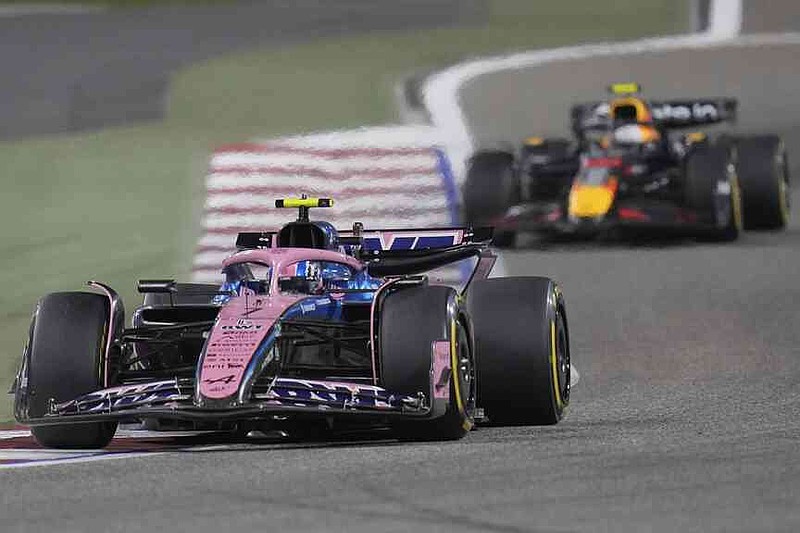 Alpine driver Jack Doohan of Australi in action during the the Formula One Bahrain Grand Prix, in Sakhir, Sunday, April 13, 2025. (AP Photo/Darko Bandic)