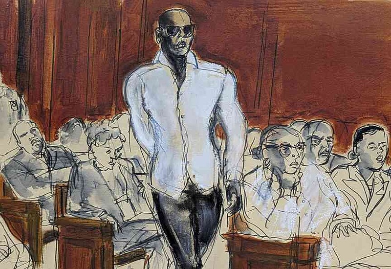 The witness Daniel Philip enters the courtroom in the Federal Court of Manhattan on Tuesday, May 13, 2025, in New York. (Elizabeth Williams about AP)