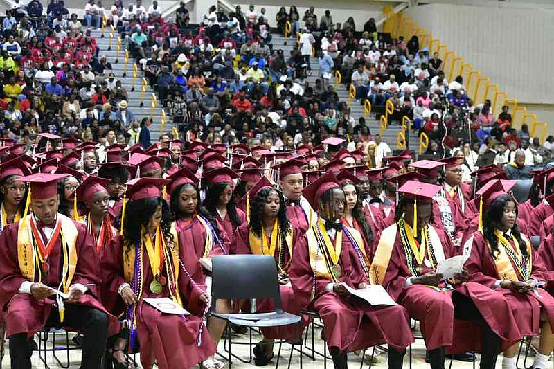Exactly 200 young men and women graduated from Pine Bluff High School. (Pine Bluff Commercial/I.C. Murrell)