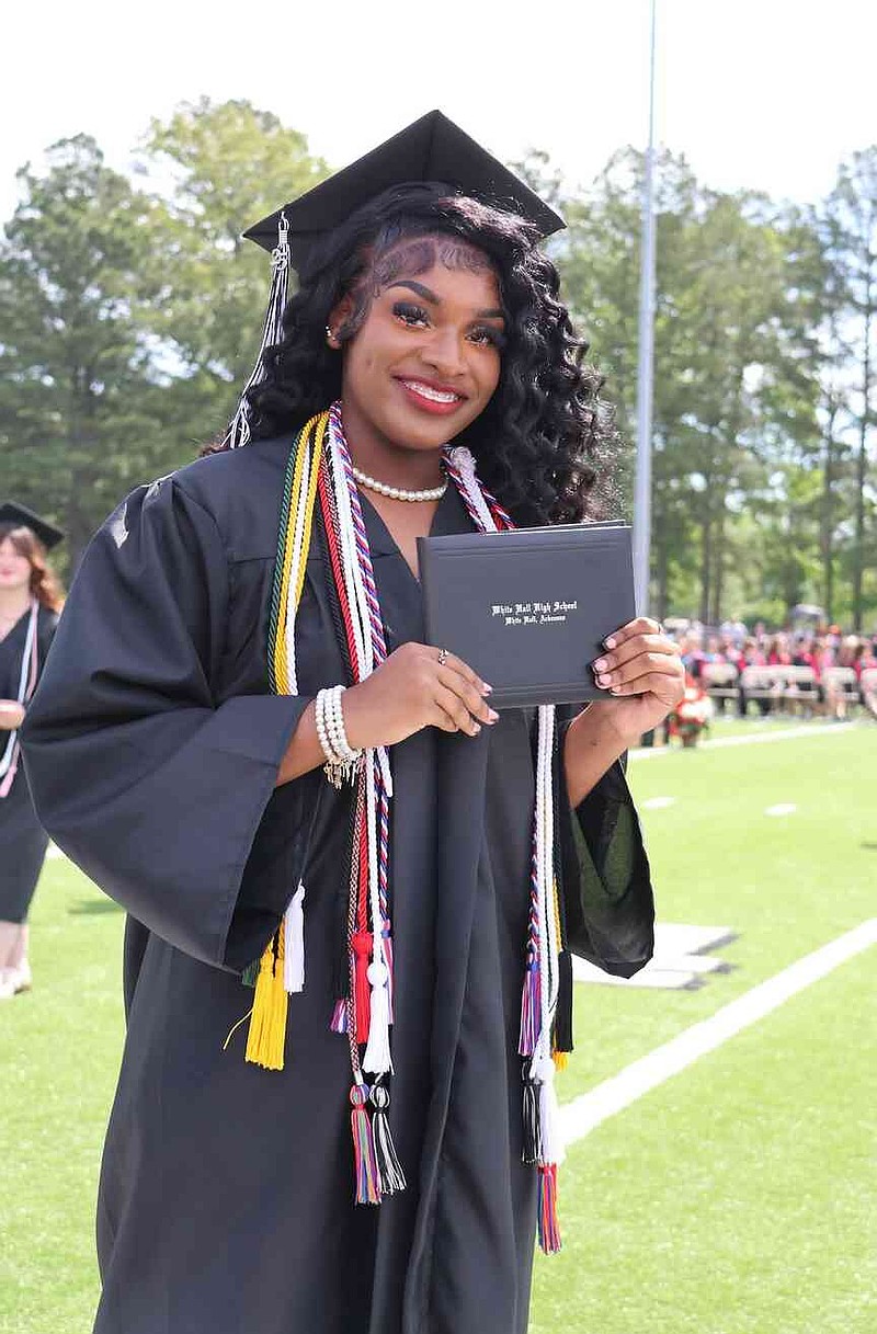 Calyse Allen is proud of attaining her White Hall High School diploma. (Special to The Commercial/Deborah Horn)