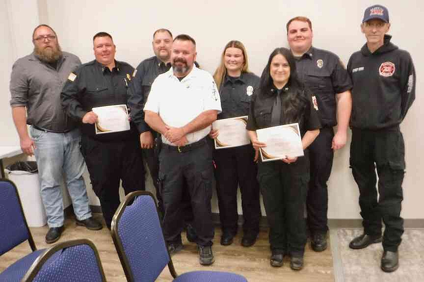 Eight firefighters honored for life-saving efforts | Westside Eagle ...
