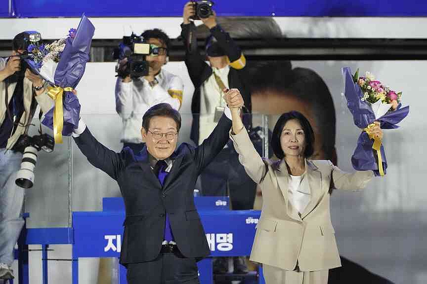 S. Korea opposition leader wins election