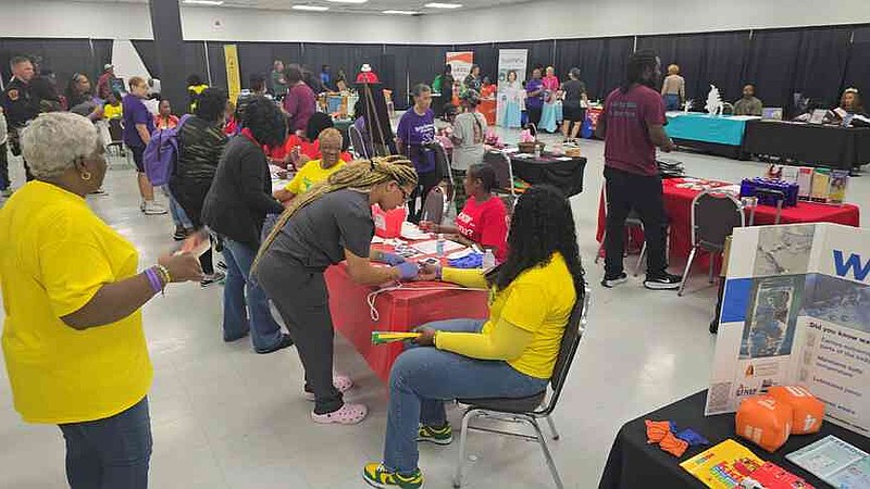 The fair had more than 30 health -centered services and activities. The fair included Fitness coaches, a representative of the aquatic center, a Zumba instructor and Taekwondo demonstrations. (Pine Bluff Commercial/Eplunus Colvin)