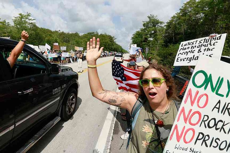 Groups protest Florida detention center | Northwest Arkansas Democrat ...