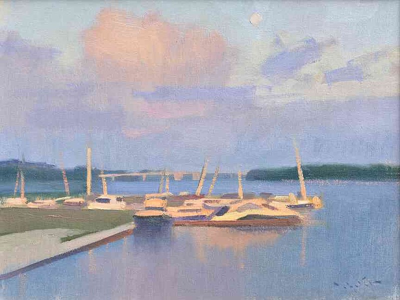 From the Bridge by John Lasater. (Courtesy of Justus Fine Art Gallery)