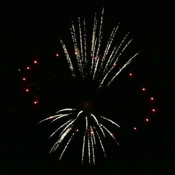 Firecrackers light up the Pine Bluff sky over Lake Saracen on Friday, July 4, 2025. (Pine Bluff Commercial/I.C. Murrell)