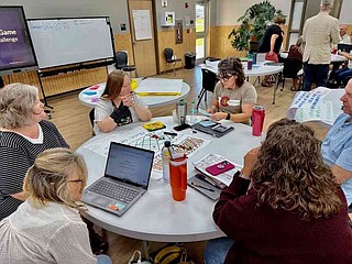 Submitted Photo
Educators from Gravette High School and Gravette Middle School gather at the Lion Learning Center for a recent Universal Design for Learning (UDL) training session. Gravette Schools have entered a three-year partnership with CAST, the national leader in UDL, to strengthen instructional practices across the district.