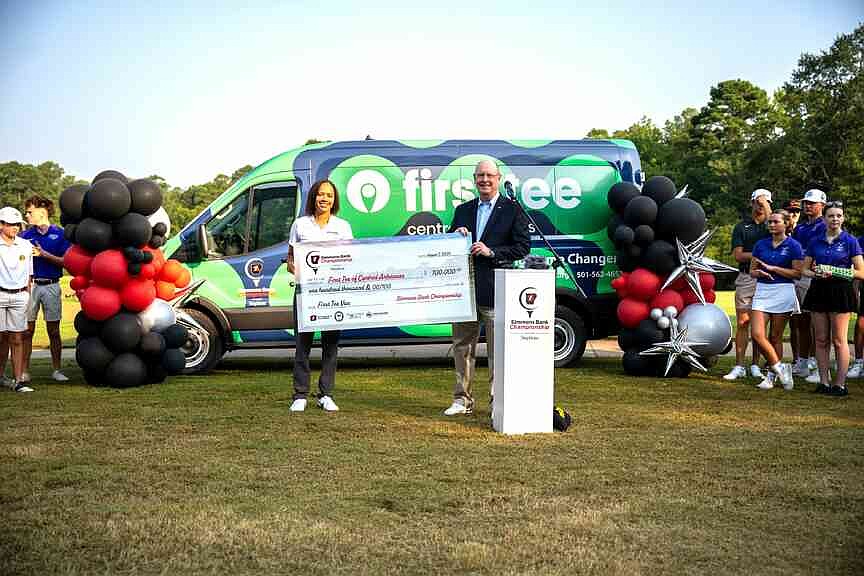 First Tee-Central Arkansas receives $100,000 on behalf of Simmons Bank Championship