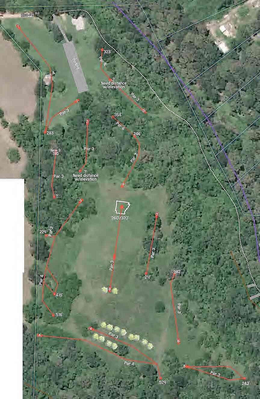 Disc golf course work progressing | Pea Ridge Times