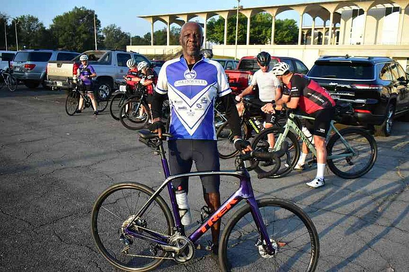 North Little Rock retired educator William Broadnax is one of many bikers taking to the Jefferson County roads. (Pine Bluff Commercial/I.C. Murrell)