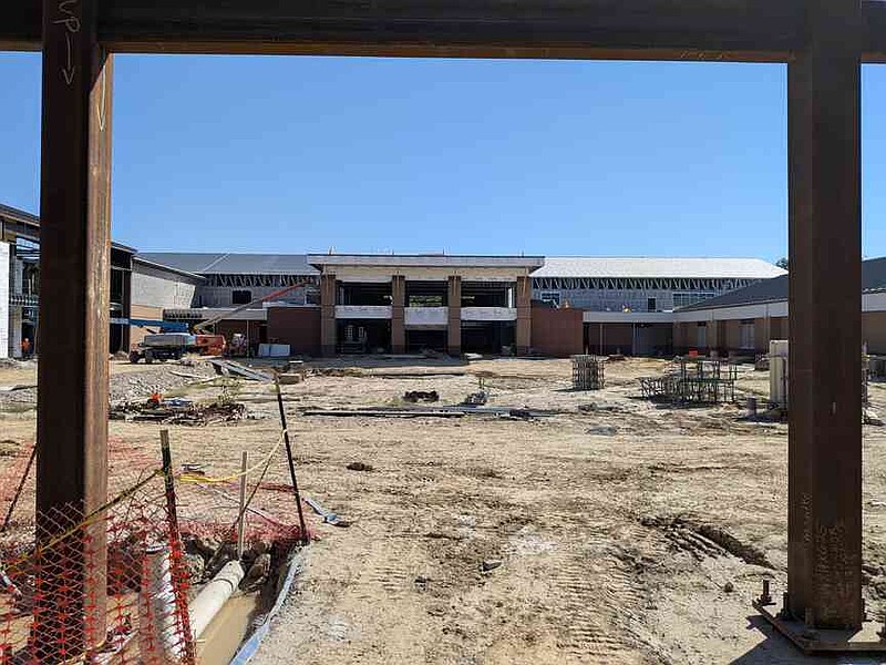 The future courtyard at Pine Bluff High School is pictured. (Pine Bluff Commercial/I.C. Murrell)