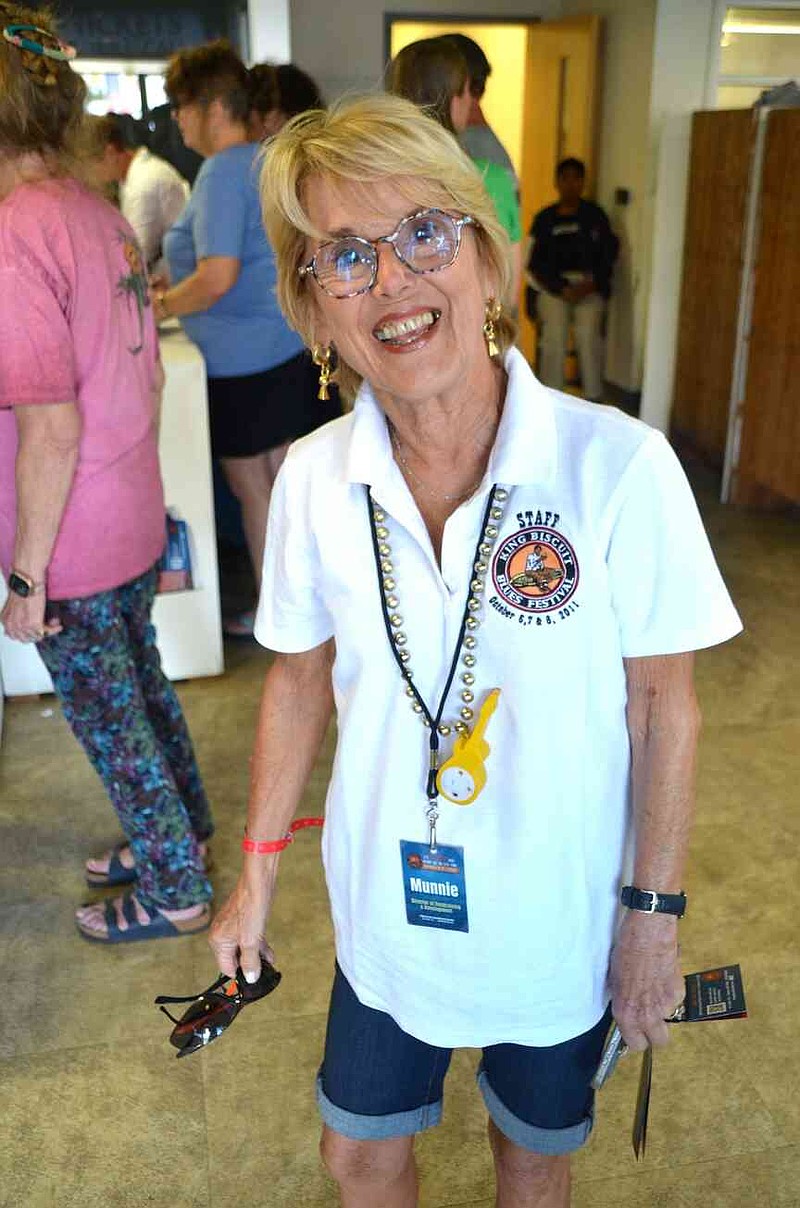 Longtime director of the King Biscuit Blues Festival, Munnie Jordan said, 'I feel like we've made it past a big bump in the road. Everybody who is here this year cares about the blues and keeping the biscuit in Helena.' (Special to The Commercial/Richard Ledbetter)