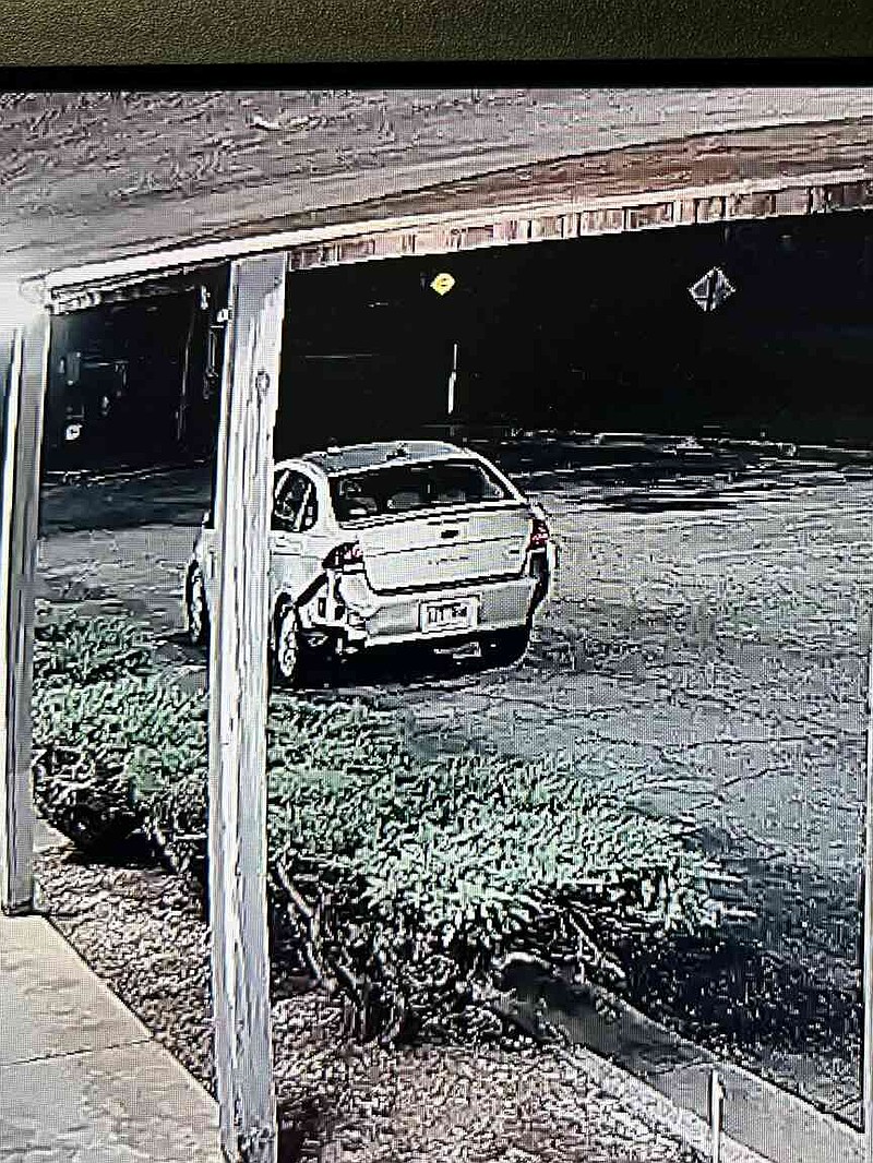 Video surveillance captures this vehicle said to be in connection with a drive-by shooting on South Olive Street that occurred Tuesday, Oct. 21, 2025. (Special to The Commercial/Pine Bluff Police Department)