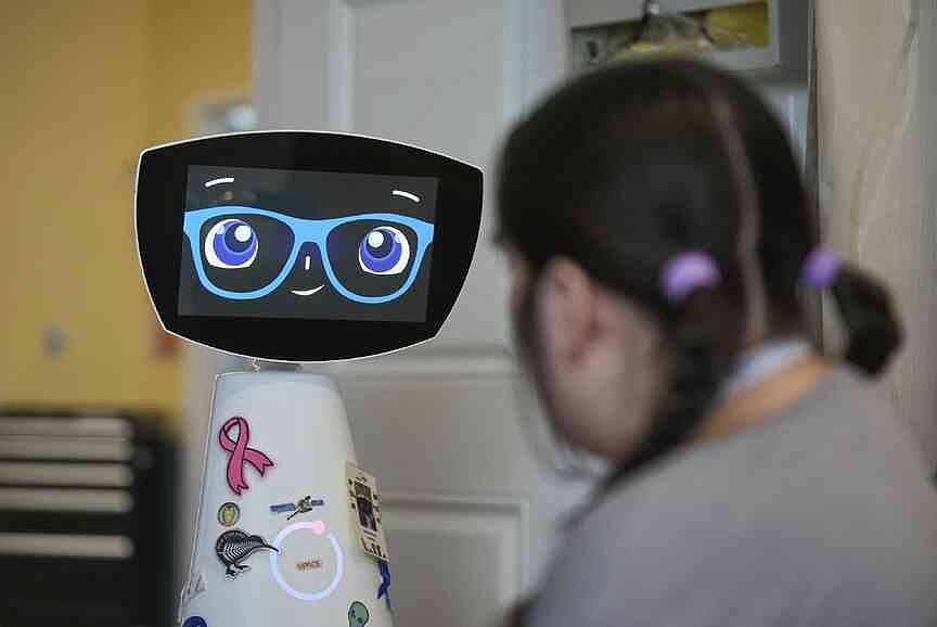Therapeutic robot used to combat patient loneliness