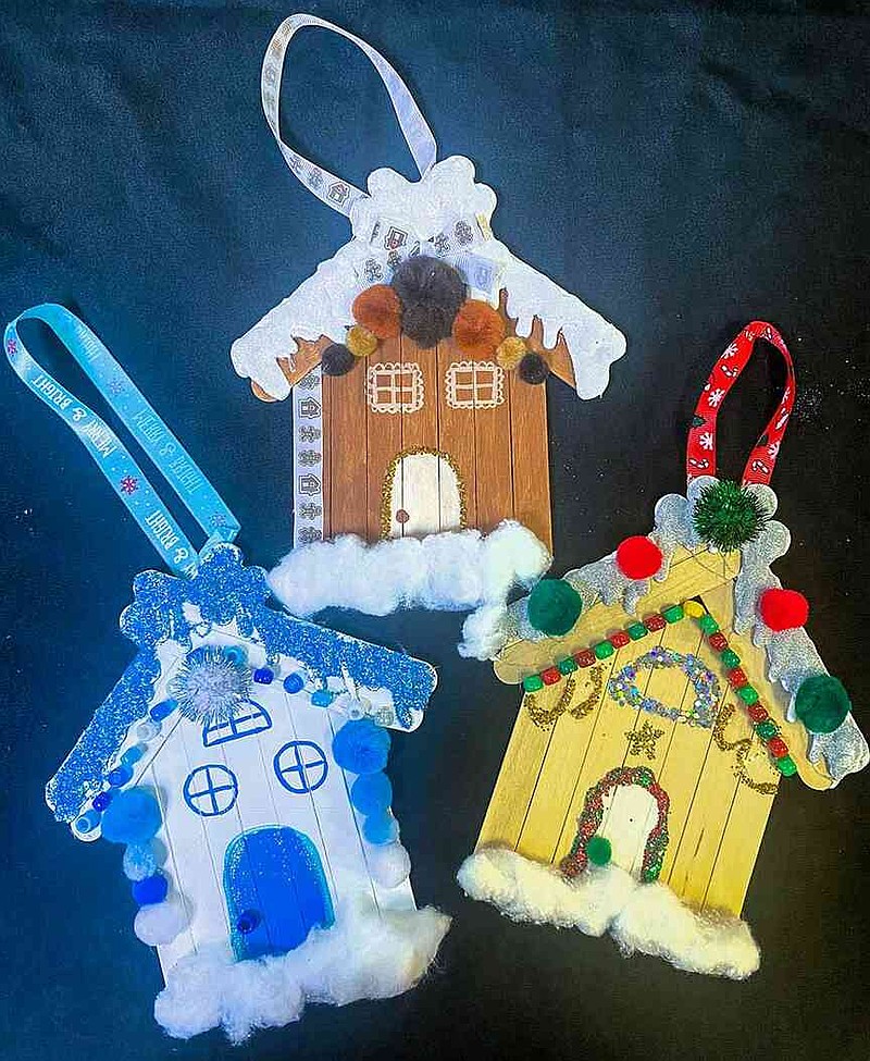 Visitors of all ages are invited to make and decorate gingerbread house-inspired decor from popsicle sticks during Second Saturday Family FunDay, from 1-3 p.m. Dec. 13 at the Arts & Science Center for Southeast Arkansas. (Special to The Commercial/ARTx3 Campus)