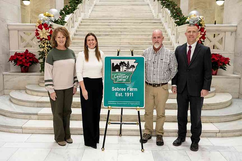 Sebree Farm was among three in Arkansas County selected to the Arkansas Century Farm Program. (Special to The Commercial/Arkansas Department of Agriculture)