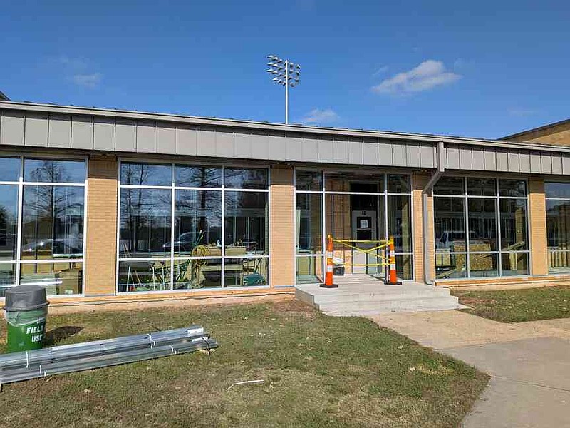Coaches' offices at Steelman Field House at the University of Arkansas at Monticello, pictured Saturday, Dec. 6, 2025, are undergoing renovations. (Pine Bluff Commercial/I.C. Murrell)