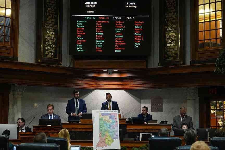 Indiana Senate rejects House map