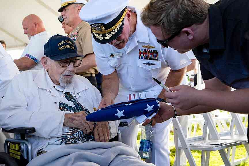 Bombing of Pearl Harbor survivor, 105