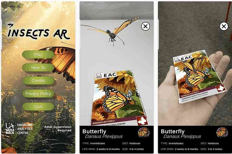 The Insects AR App allows users to interact with detailed 3D models of insects, and make learning about bugs an exciting adventure, officials say. (Special to The Commercial/University of Arkansas at Little Rock)