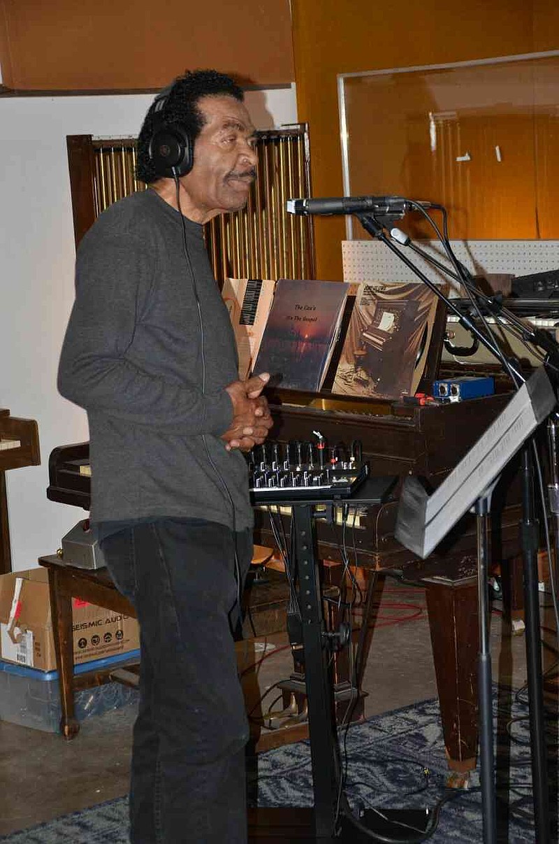 Three-time Grammy winner Bobby Rush records a pair of new blues tracks at Fellowship Hall Sound studio in downtown Little Rock. (Special to The Commercial/Richard Ledbetter)