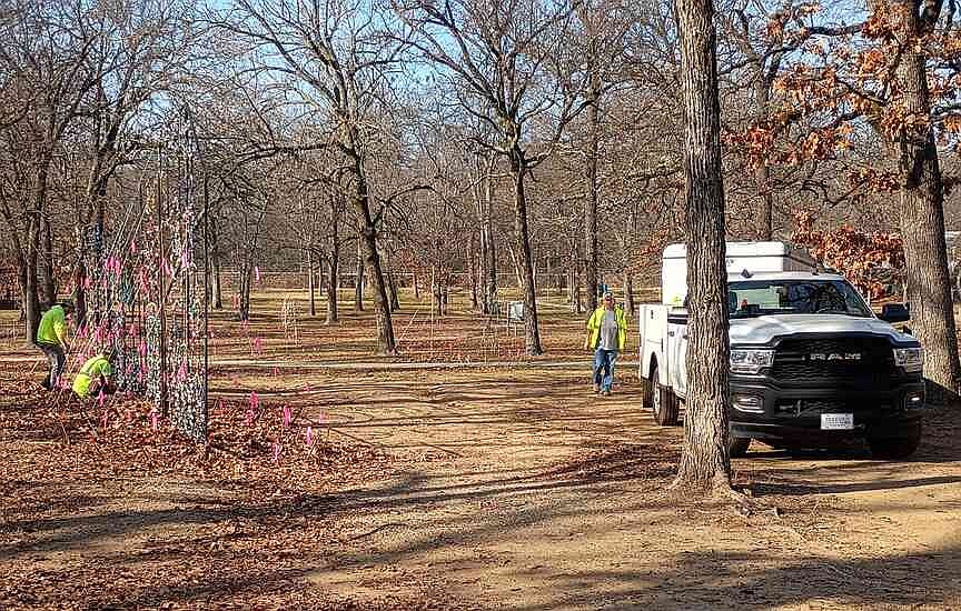 End of Season: Holiday decorations begin coming down in Creekmore Park