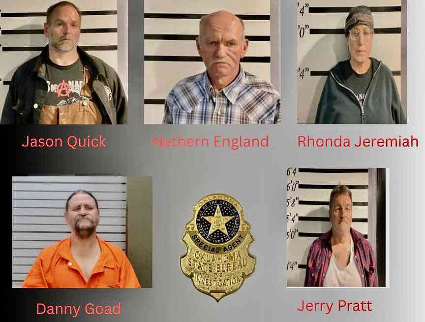 Oklahoma authorities arrest 5 related to homicide of man whose body was found along river in Van Buren