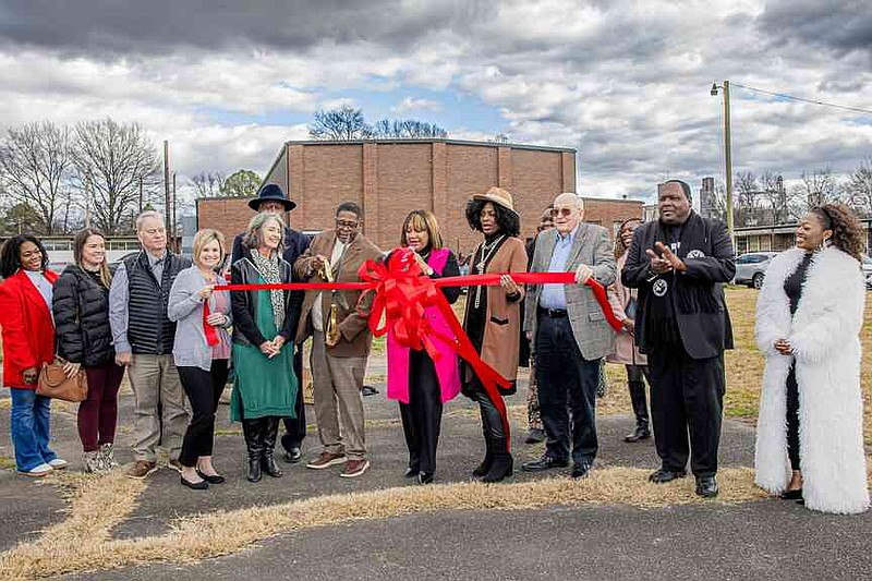 The new Stuttgart MLK Unity Alliance, in partnership with the Arkansas MLK Commission, joins Stuttgart's Chamber of Commerce with an official Ribbon Cutting Ceremony. (Pine Bluff Commercial/Eplunus Colvin)