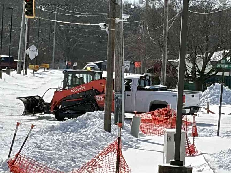 Sheridan Road was especially challenging as the Arkansas Department of Transportation is working to widen the road. (Special to The Commercial/Jeff May)