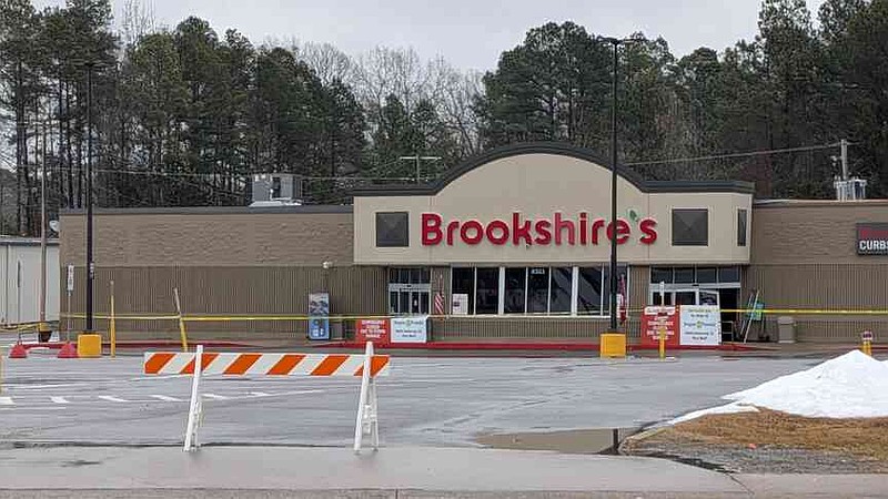 The parking lot to Brookshire's in White Hall is pictured Tuesday, Feb. 3, 2026. (Pine Bluff Commercial/I.C. Murrell)