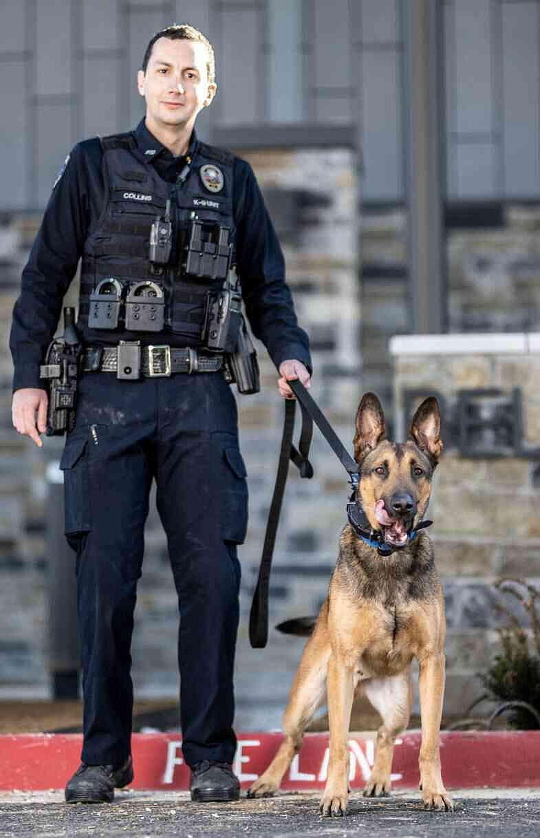 K-9 cop on patrol