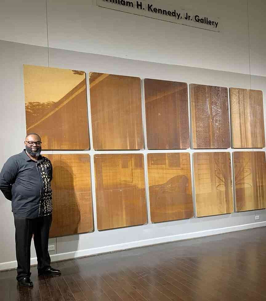 Arts & Science Center hosting artwork by instructor at University of Arkansas at Pine Bluff