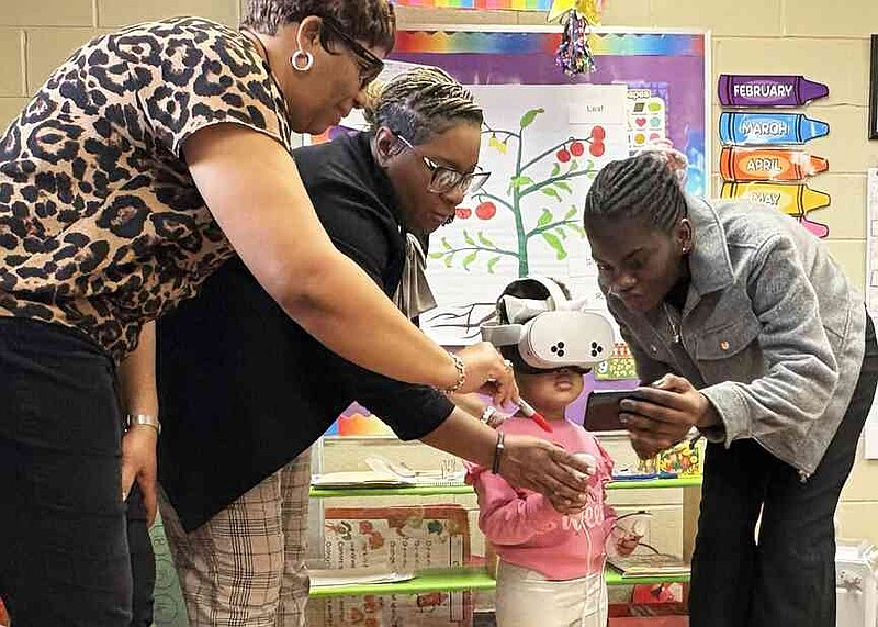 UAPB Child Development Center lets students explore plants with virtual reality