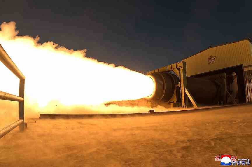 N. Korea tests missile engines