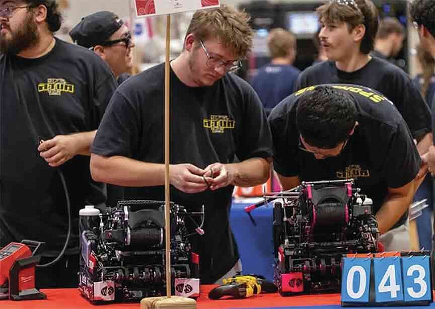 Arkansas Tech University robotics team preparing for 2026 world championships