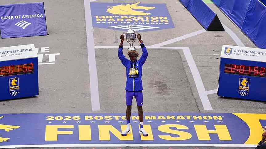 Defending champion Korir breaks Boston Marathon record; Lokedi also repeats