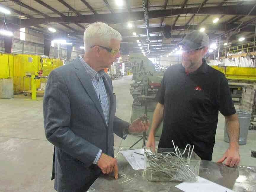U.S. Congressman Steve Womack visits Alternative Design in Siloam Springs, talks to staff