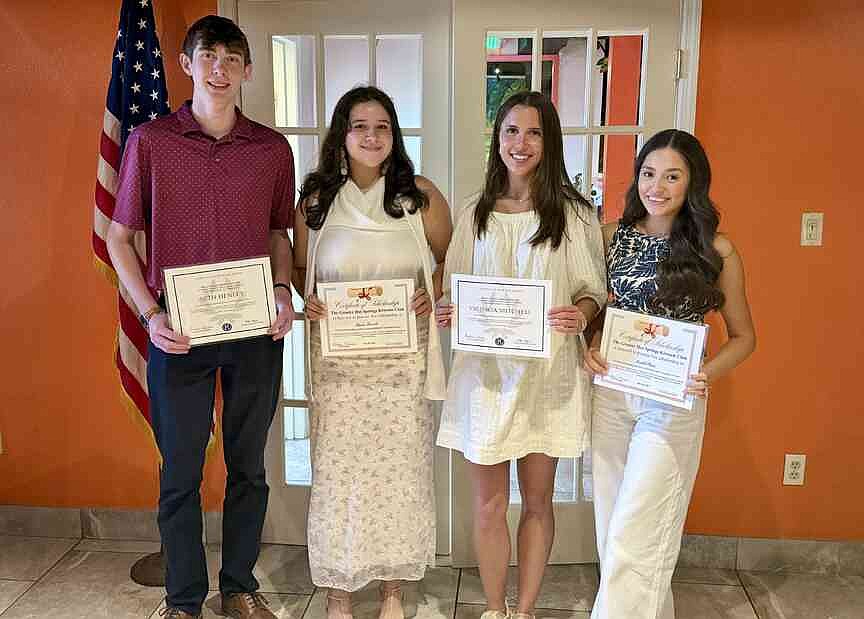 Greater Hot Springs Kiwanis Club honors seniors with scholarships