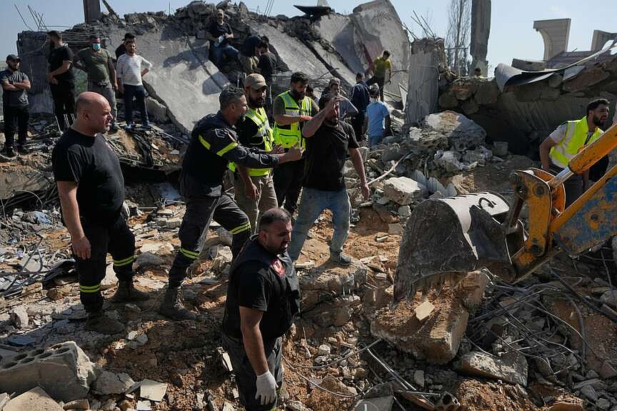 Drone strikes south of Beirut kill 4