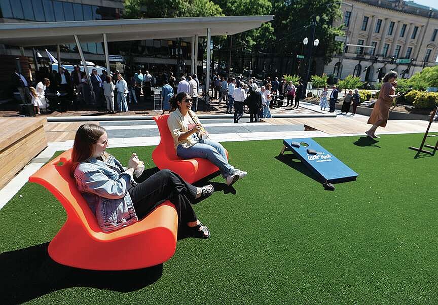 Downtown Little Rock plaza gets a refreshed look