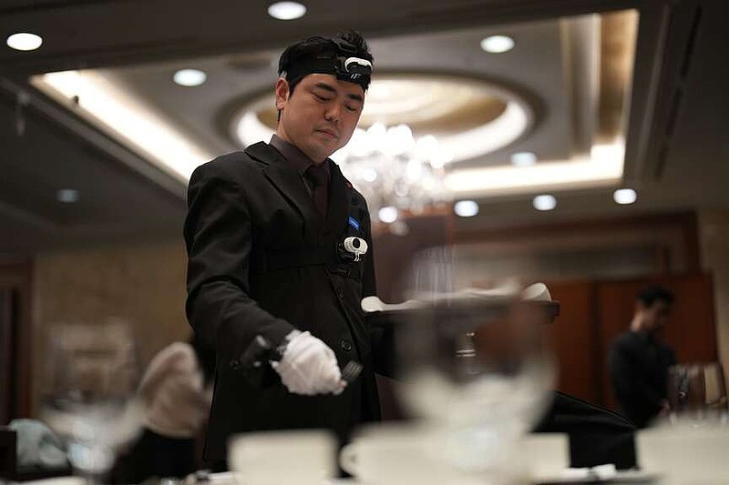 David Park, food and beverage manager at Lotte Hotel Seoul, speaks to The Associated Press on Tuesday, April 28, 2026, in Seoul, South Korea. (AP Photo/Lee ​​Jin-man)