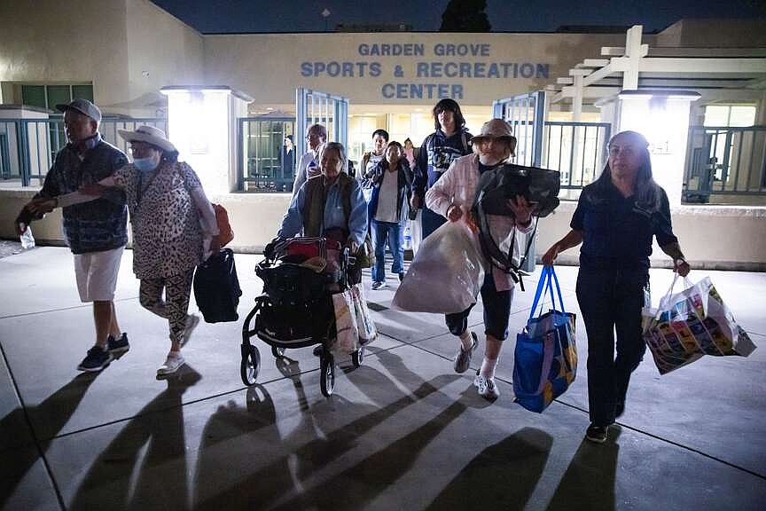 Californians evacuated as chemical tank at risk