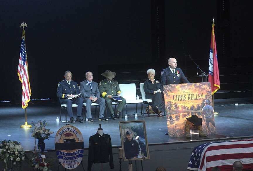 ‘He changed lives’: Memorial service for Centerton police Capt. Christopher Kelley celebrates his impact