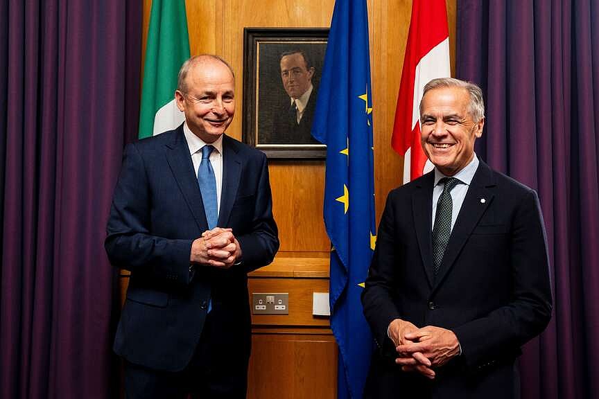 Canada’s Carney meets with Irish leader