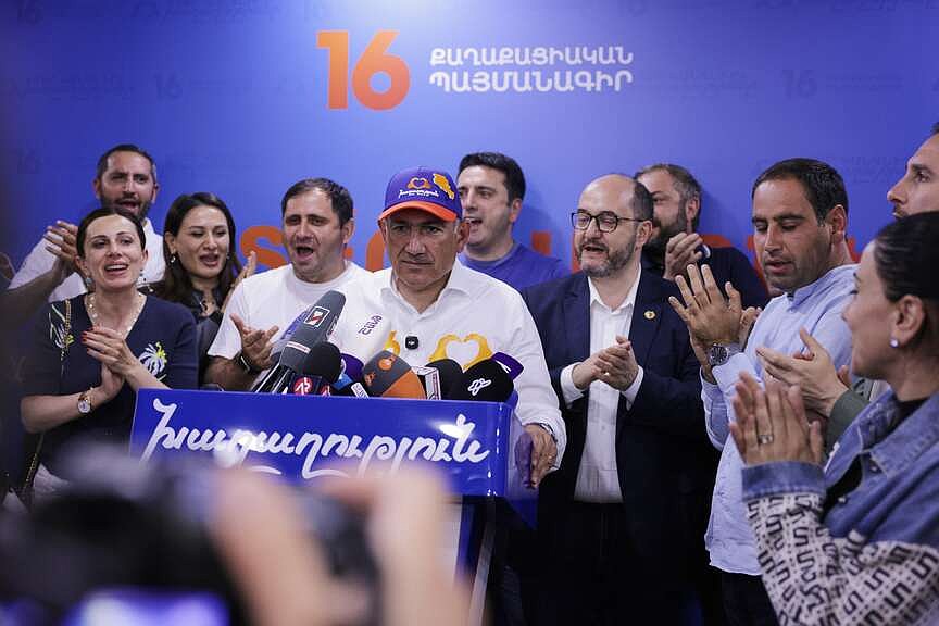 Armenian premier’s party, EU goals see election victory