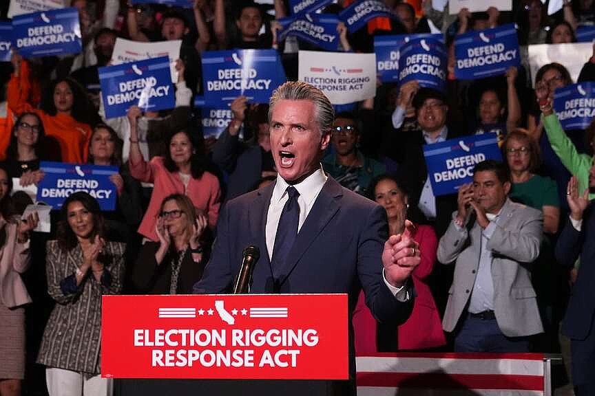 DOJ accused of targeting Newsom
