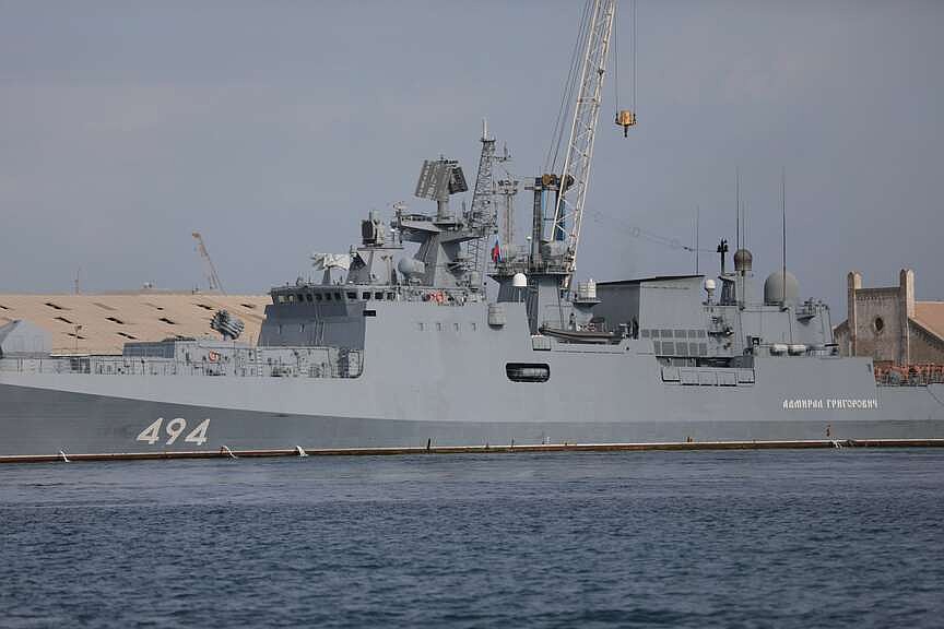 Russian ship fires warning shots near UK
