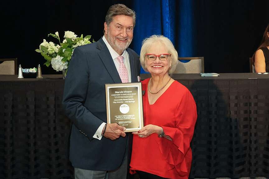 Hot Springs City Director Karen Garcia earns state league award