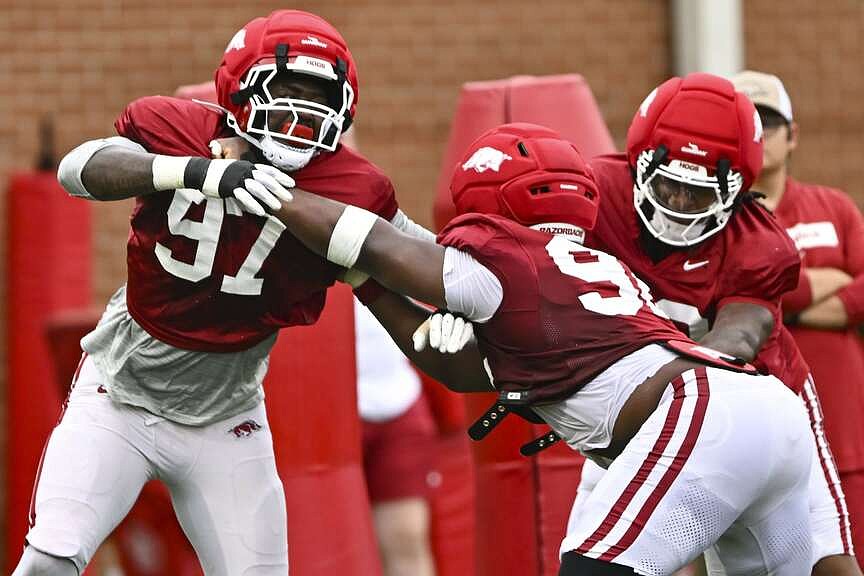 Hogs’ defensive line full of young raw talent