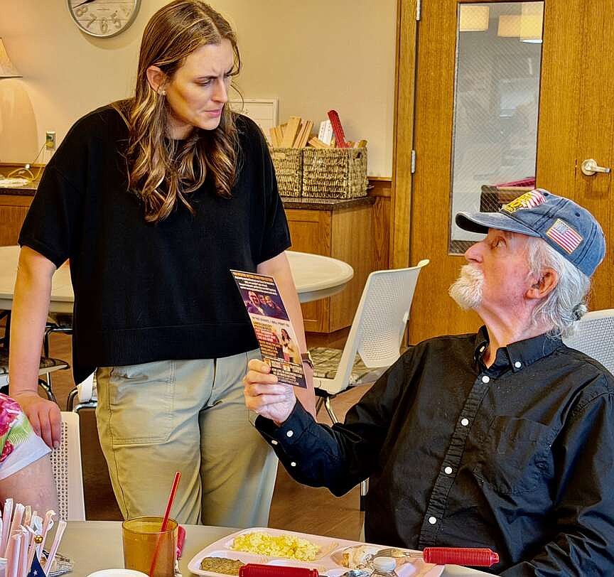 Image for Shoffner, challenging Sen. Tom Cotton in fall, stops by Van Buren senior center during River Valley rounds
